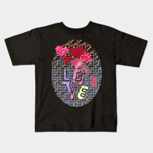 Valentine's Dots (Love) Kids T-Shirt